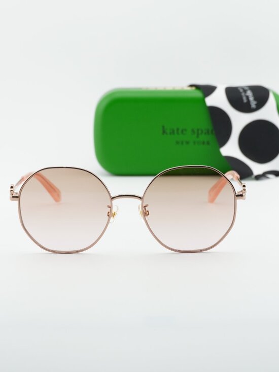 Kate Spade VENUS/F/S 0000 M2 Round Women Sunglasses - Gold/Brown main image 9